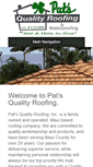 Mobile Screenshot of patsqualityroofing.com