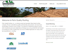 Tablet Screenshot of patsqualityroofing.com